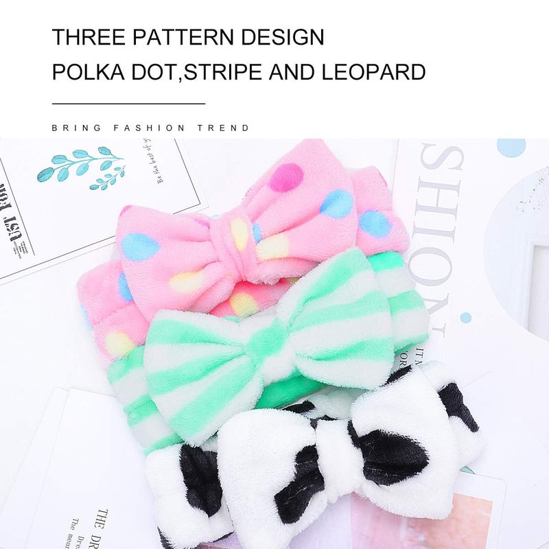 LADES Soft Skincare Headband â€“ Adjustable, Comfortable & Stretchy Fabric, Cute Patterns for Makeup, Facial â€“ Non-Slip, Headband for Hair Control - Image 3